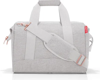 Produktbild von reisenthel Schultertasche Reisetasche Allrounder Twist Sky Rose hellgrau