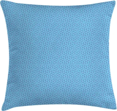 Produktbild von ABAKUHAUS Abstrakt Kissenbezug, Modern Muster der Wiederholung Striped Triangular Motive, 40 x 40 cm, Himmelblau Hellblau