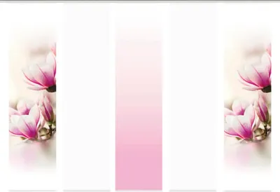 Produktbild von Schiebegardine 5er-Set Magnene rose 60x245 cm