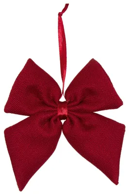 Geschenkschleifen Set, 4 Stück, 15x17 cm, rot