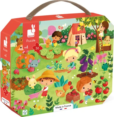 Obrázok produktu pre JANOD Puzzle v kufríku záhrada 36 dielikov