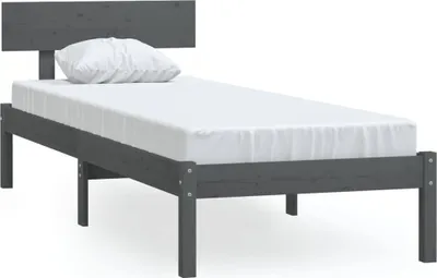 Obrázek produktu pro vidaXL Postel z masivu Grey Pine 100x200 cm