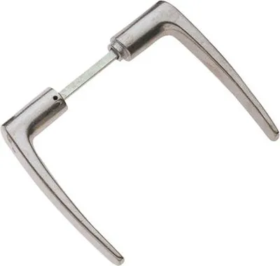 Image de Béquille Double Carré De 6 Aluminium Poli - Alpertec