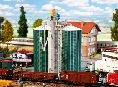 Produktbild von Faller H0 120260 Doppelsilo 1:87