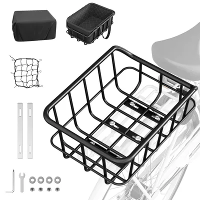 Obrázek produktu pro Zadní košík na kolo, nosnost 25 kg, ocel, odnímatelný, pro elektrokolo