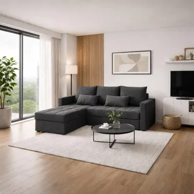 Produktbild von Wohnlandschaft Laura mit Schlaffunktion und Stauraum Kronos 34 MIPLO