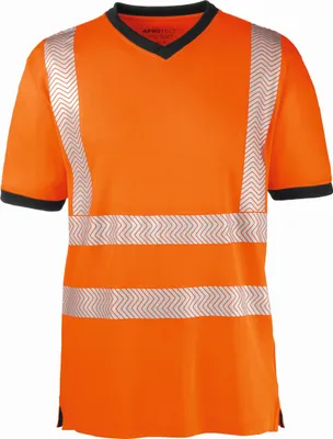 Produktbild von 4PROTECT® Warnschutz T-Shirt MIAMI Leuchtorange/Grau 5XL