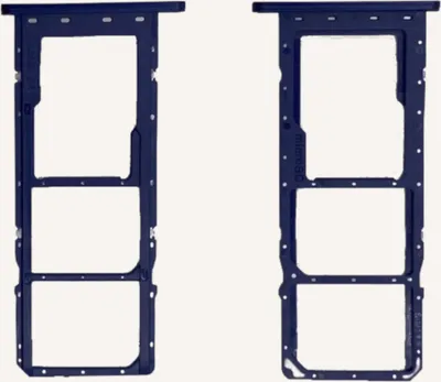 Produktbild von Dual Sim + Micro SD Karten Halter für GH81-21255A Samsung Galaxy A03s Blau