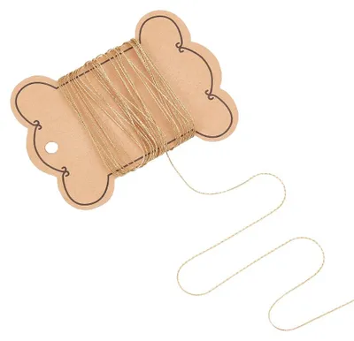 Produktbild von Edelstahl-Kette für Schmuckherstellung - 0,5 mm Stärke - 5 m Länge - Golden