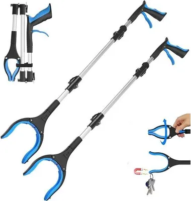 Produktbild von Famanu Greifzange 91 cm mit Magnetspitzen und drehbarem Kopf