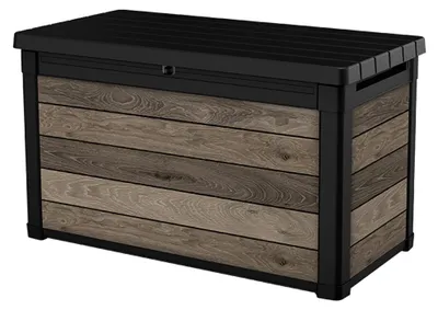 Immagine prodotto di Marshall - Baule, 123x62x71h cm Marrone Noce, Lucchettabile, Finitura in Resina