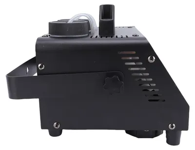Produktbild von Seifenblasenmaschine mit 2 Auslässen, kabelloser Fernbedienung und 6 farbigen LED-Lichtern – tragbarer Seifenblasenbläser für Hochzeiten im Freien, Bühneneffekte und Partys