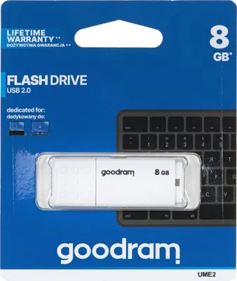 Image de Clé USB Goodram UME2 8 Go USB Type-A 2.0 Blanche