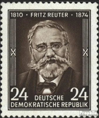 Produktbild von Briefmarken DDR 1954 Mi 430 (kompl.Ausg.) gestempelt 80.Todestag von Reuter