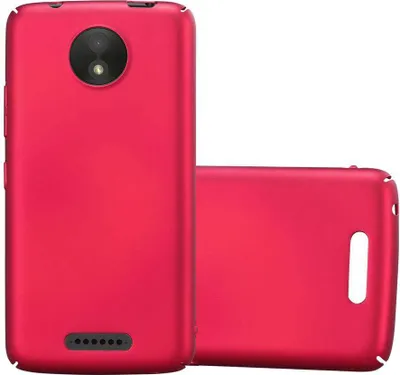 Produktbild von Cadorabo Hülle für Motorola MOTO C Schutzhülle in Rot Hard Case Handy Hülle Etui