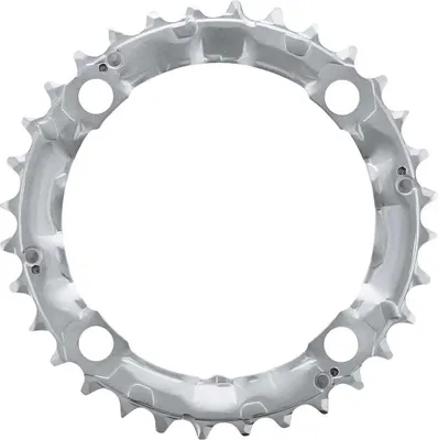 Immagine prodotto di Shimano, ingranaggio, 32-4, Deore, Fc-M510, Fc-M440, (32 t.) (4 bracci) (9 velocità), argento, foro cr. 104Mm, acciaio, (Hstnr = Y1Ds98010)