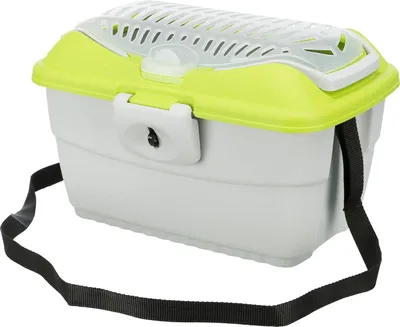 Productafbeelding van Mini-Capri transportbox voor huisdieren - 40 x 22 x 30 cm - Lichtgroen/Groen