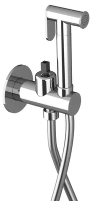 Productafbeelding van Sapho ULTRAMIX inbouw-bidetkraan met stopdouche, rond, chroom