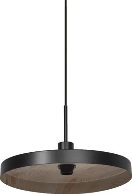 Produktbild von LEDVANCE Decor Plate Pendant E27 Black Wood Decor