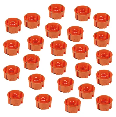 Produktbild von REV Hohlraumdose 25 Stk Ø68mm 35mm tief Schrauben orange Hohlwanddosen