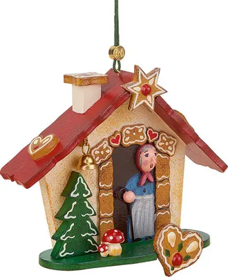 Produktbild von Christbaumschmuck Hexenhäuschen (8cm) von Hubrig Volkskunst
