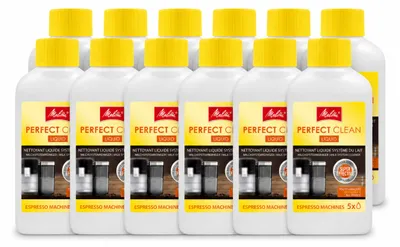 Produktbild von 12 x Melitta Perfect Clean Melksystemreiniger für Kaffeevollautomaten 250 ml - Vorteilspackung - 12 Stücke