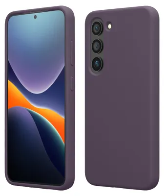 Produktbild von kwmobile Handyhülle für Samsung Galaxy S23 Hülle - Case Silikon - Kabelloses Laden - Schutzhülle Cover in Helle Iris