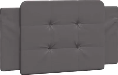 Produktbild von vidaXL Kopfteil-Kissen "Zadar" Grau 100 cm Kunstleder