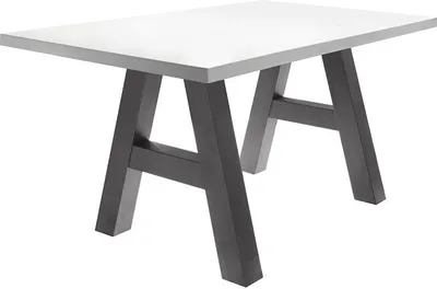 Produktbild von Esszimmertisch 140x90 Esstisch Konferenztisch Mr. A Graphit Weiß matt