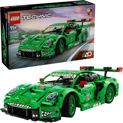 Produktbild von LEGO Technic Porsche 911 GT3 R REXY AO Racing Rennwagen - Porsche Modellauto - Rennwagen zum Sammeln und Ausstellen - Porsche Modell Bauset ab 11 Jahren - Geschenk für Kinder & Autofans - 42224