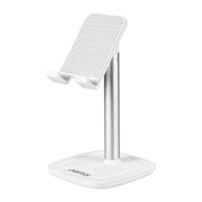 Produktbild von Höhenverstellbarer Telefon- oder Tablet-Ständer weiß/silber