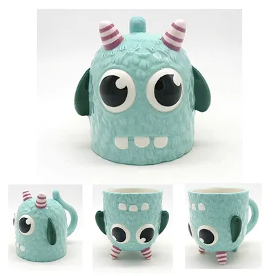 Produktbild von Monstruo Monstarz Blauer 3D-Becher 550 ml