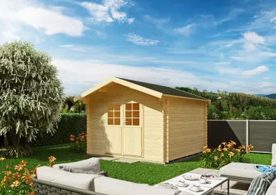 Produktbild von Gartenhaus Vernon III 3,00x3,00 m - inklusive hochwertigen Dachschindeln