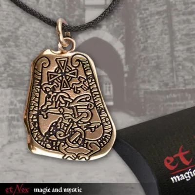 Produktbild von etNox Anhänger „Runenstein“ Bronze