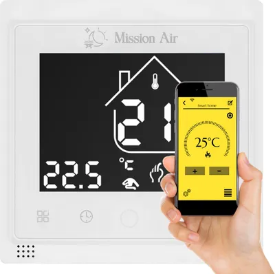 Zdjęcie produktu dla Pokojowy programowalny regulator temperatury LIBRA White WiFi+ czujnik