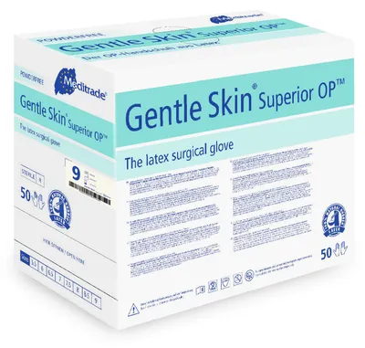 Produktbild von Meditrade Gentle Skin Superior OP-Handschuhe aus Latex, Gr. 9