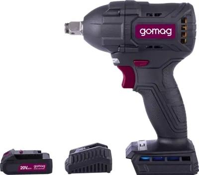 Produktbild von Gomag Akku Schlagschrauber GO-SCS350BL 20V 2,0 Ah Starterkit 350Nm 3600bpm