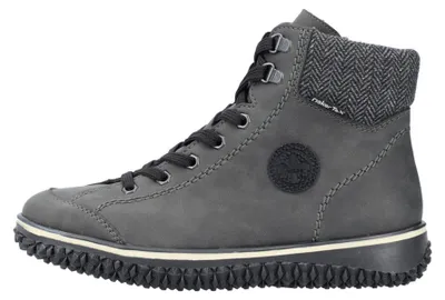 Image de Rieker Femmes Bottes à lacets Gris Loisirs, Taille:36 EU