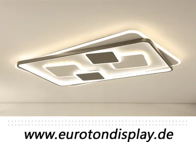 Produktbild von NEU Euroton 9643-CFX 97x62 cm, H 6 LED Deckenleuchte mit Fernbedienung Lichtfarbe/Helligkeit einstellbar