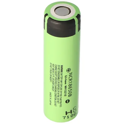 Obrázek produktu pro Panasonic NCR18650B Li-Ion baterie bez hlavy, plochý vrch 65,3 x 18,5 mm 3,6 až 3,7 V 3400 mAh pro nízkonapěťové aplikace