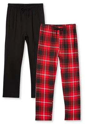 Productafbeelding van FM London 2-delige pyjama voor heren - Lichte pyjamabroek voor heren, comfortabele loungewear