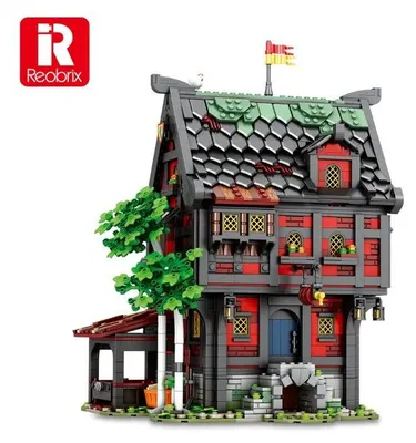 Produktbild von Mittelalterliche Taverne Klemmbaustein Set 3214 Teile