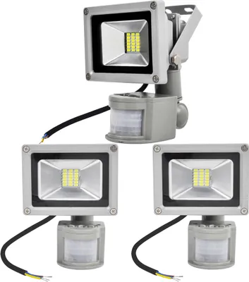 Produktbild von Greenmigo 3 Stück 20W LED Fluter Strahler + Bewegungsmelder Scheinwerfer Flutlichtstrahler