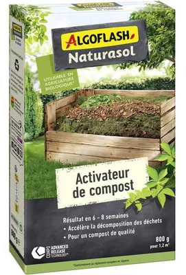 Immagine prodotto di Acceleratore di compostaggio, ALGOFLASH NATURASOL, 800 g, ecologico, facile da usare