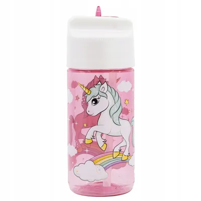 Image de Bouteille d'eau en Tritan Hydro pour le sport, 430 ml, licorne