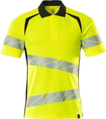 Produktbild von MASCOT 19083-771-1709-2XLONE, T-Shirt, Mann, Schwarz, Gelb, 2XLONE, 116 cm, Baumwolle, Polyester