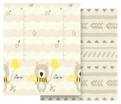 Image de Rebel RBY-2201-1, tapis de sol en mousse pliable pour enfants, 180 x 150 cm, motif ours