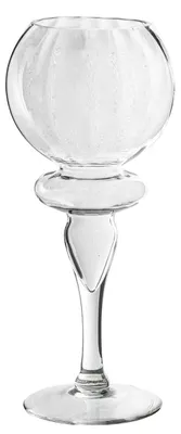 Productafbeelding van DRW tafelvaas, glas, transparant, 14 x 14 x 40 cm