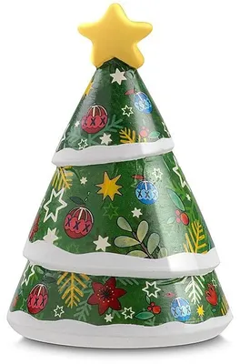 Weihnachtsglocke aus Keramik, 6 cm x 9 cm, bunt