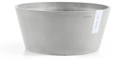 Obrázek produktu pro Květináč Ecopots Frankfurt plastový Ø 28,9 cm 30,6 x 30,6 x 15,6 cm šedý